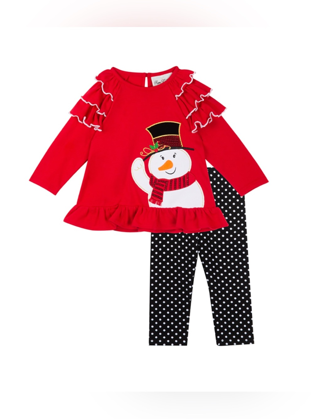 Brand New Rare Editions Baby Girls Christmas Snowman 2-Piece Set, 3-6 months NWT